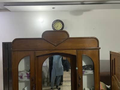 Wooden Dressing Table with Mirror