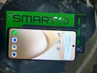 Infinix Smart 10 4/64 11 month warranty with original box & charger