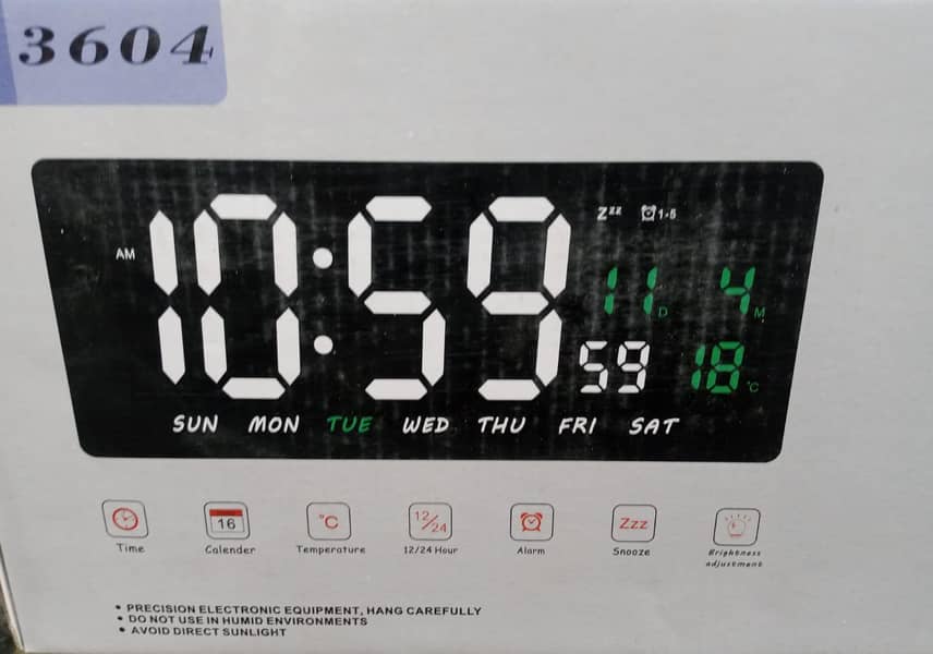 Masjid Wall Clock Automatic Time Clock Digital Time Clock Analog Clock 11
