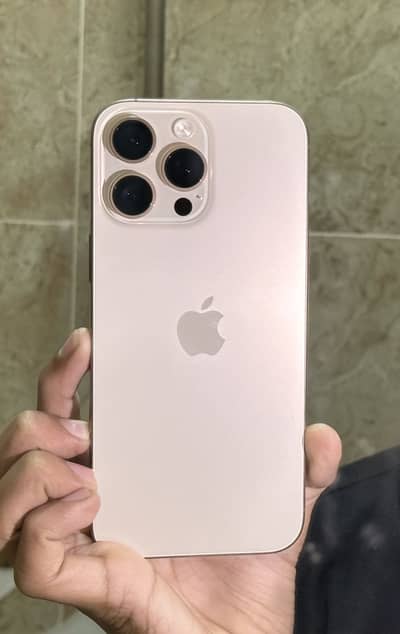 iPhone 16 Pro Max 10 Cycle Count JV Desert Titanium Open Box Just