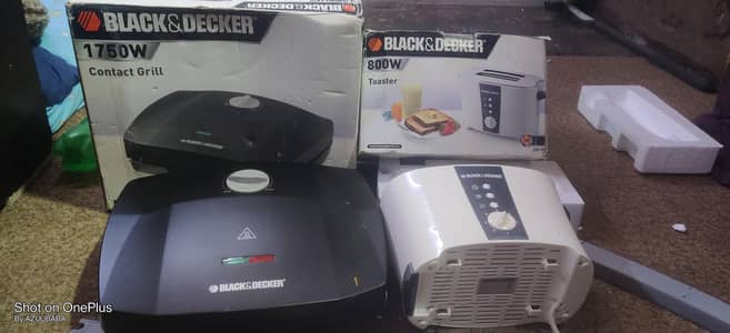 brand new toaster and contact grill