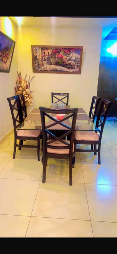 6 chairs dining table
