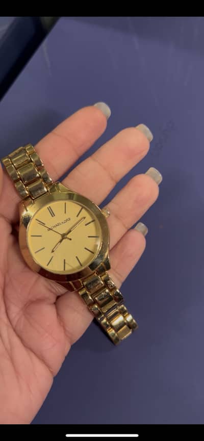 Michael Kors Gold Watches (Black & Gold Dials)