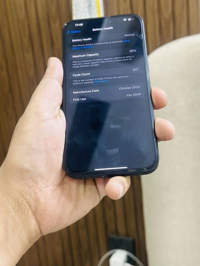 15 pro max 256Gb Blue color 98 Btry health