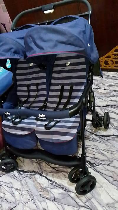 joie twins pram for sale