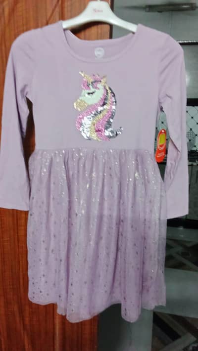 Unicorn baby frock