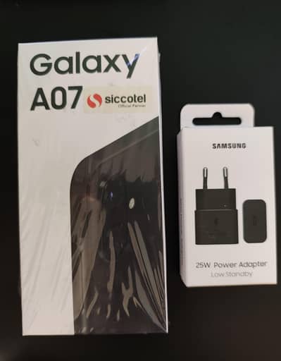 Samsung A07 Black Color Brand New Boxed with Warranty For Sale