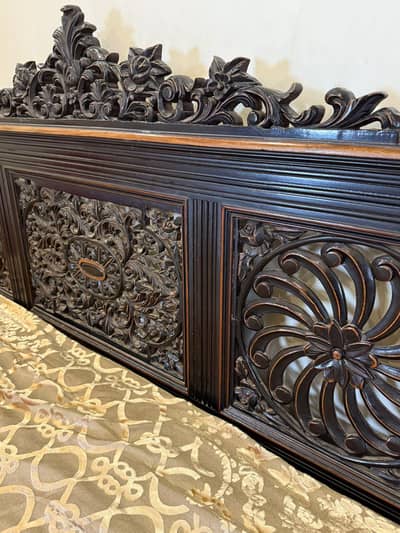 bed with side tables