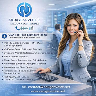 Dialer for Call Centers/Business ,DIDs UK/USA, TFN USA, ViciDialer