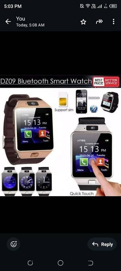 Sim Smart Watch | PTA Approved | Memory Card Option | Sim Watch