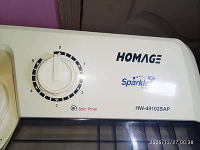 Homege Washing machine twin tub model number HW-49102SAP