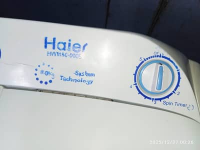 Haier washing machine twin tub model number HWM 80-000S