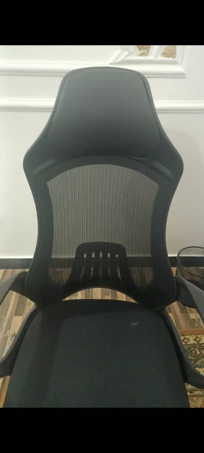 Gaming chair + office table+ office leather 3 seater sofa