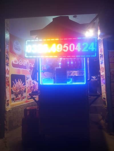 burger shawarma food display counter for sale  ready to use