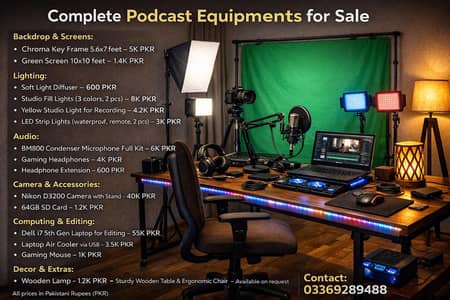 Complete Podcast Studio for Sales