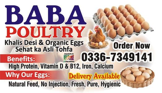 Desi eggs Ghar ki Hens ka organic fresh eggs available. . . 03367349141