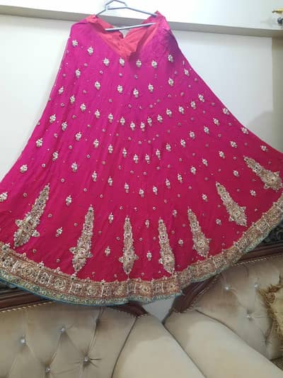 heavy bridal sharara back front full heavy of glorious bridals wear