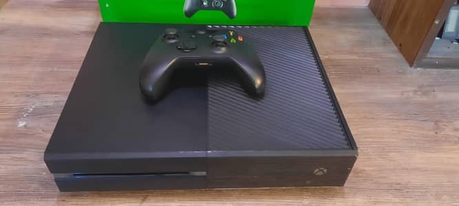 Xbox One with box