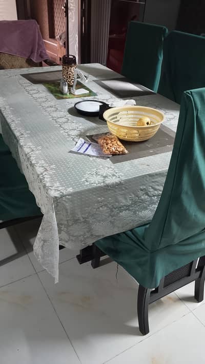 Dining table with 6 chairs for sale