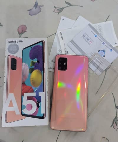 sumsung A51 6/128gb VIP condition with original box whatsp 03111271878