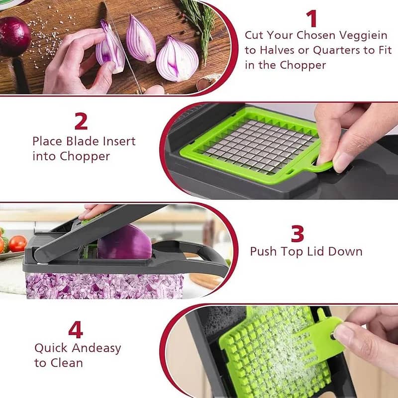 Multi Function Vegetable & fruit chopper 4
