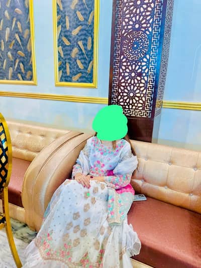 kashess inspired maxsi with proper work dupatta and sleeves