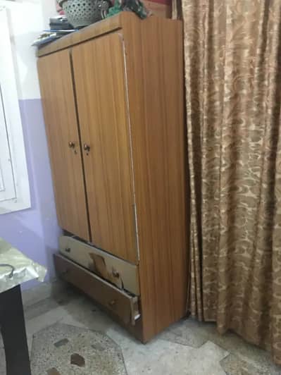 3 doors Almari with  Side Table + 2 doors Almari