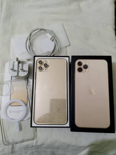 iphone 11 pro max 64GB 10/10 lush condition complete box PTA officel