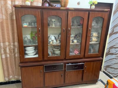 Wooden Crockery Cabinet / Showcase for Sale – Good Condition