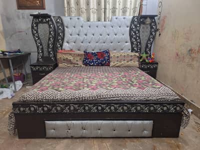 king size wooden bed set