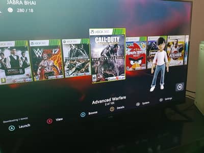 Xbox 360 100 games 4 controllers