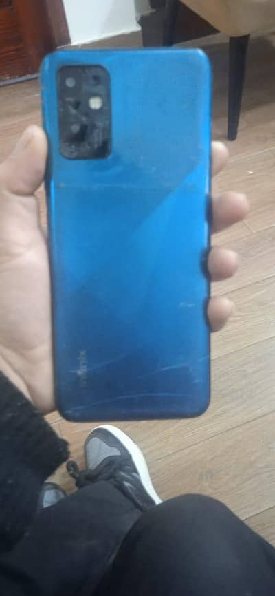 infinix note 8 6gb 128gb back brak finger off
