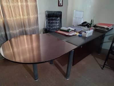 Office Table with 2 Office Chairs for Sale