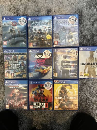 Ps4 games hit titles rdr2 gow ragnarok tekken mk11 uncharted nfs