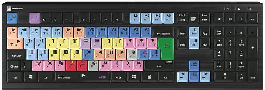 LogicKeyboard Avid Media Composer - PC ASTRA 2 Backlit Keyboard