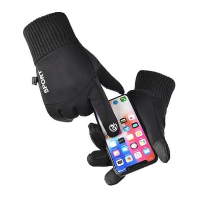 Gloves for Men:Versatile Cotton Winter Waterproof Touch Screen Friendy