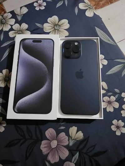 iPhone 15pro max non PTA water pack full Box ma majood