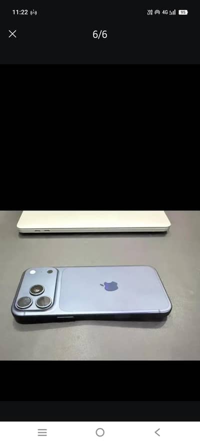 iphone 17 pro max blue  color 256gb non pta only 3 cycle count