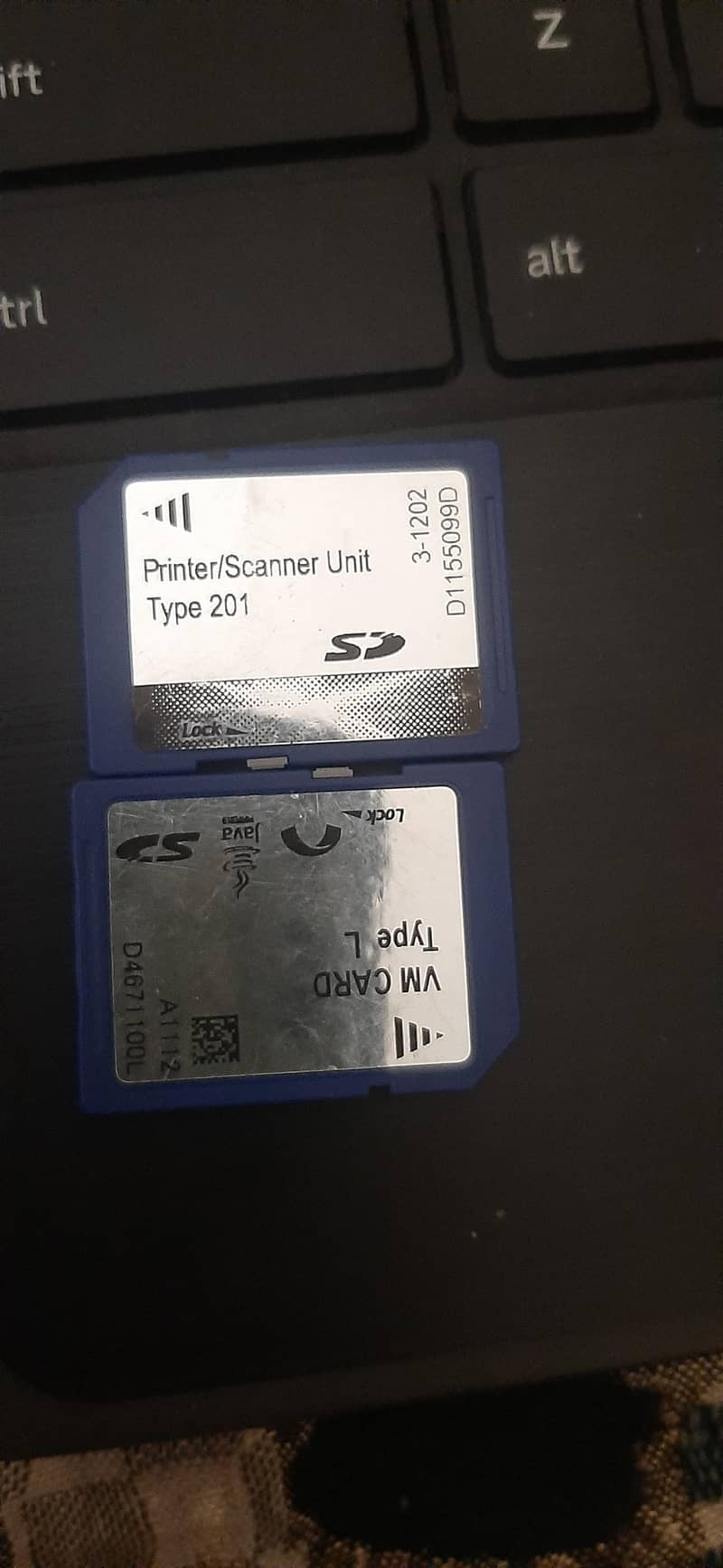 sd card vm type201 printer /scanner unit vm card 2 type l java 0