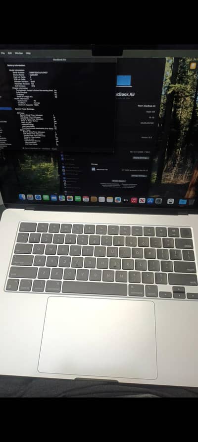 MACBOOK AIR M3 2024 15 INCH 16GB RAM 512GB 100 HEALTH 76 CYCLE USED
