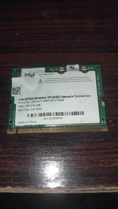 Intel Wireless Network Wifi Card For Laptops