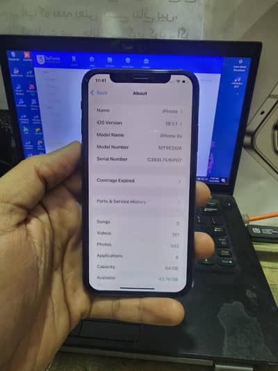 iphone xs PTA aproved 64GB