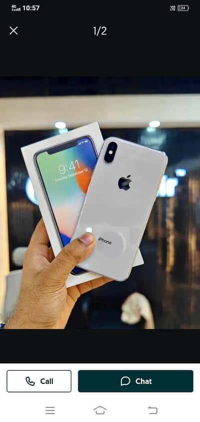 iphone x 256 GB with box my WhatsApp number 03477298721