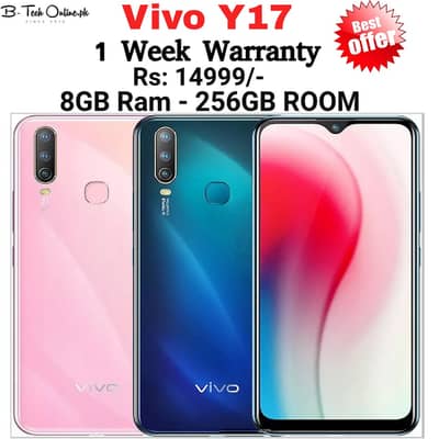 Vivo Y17 - 8GB + 256GB PTA Approve 10by10 With Warranty