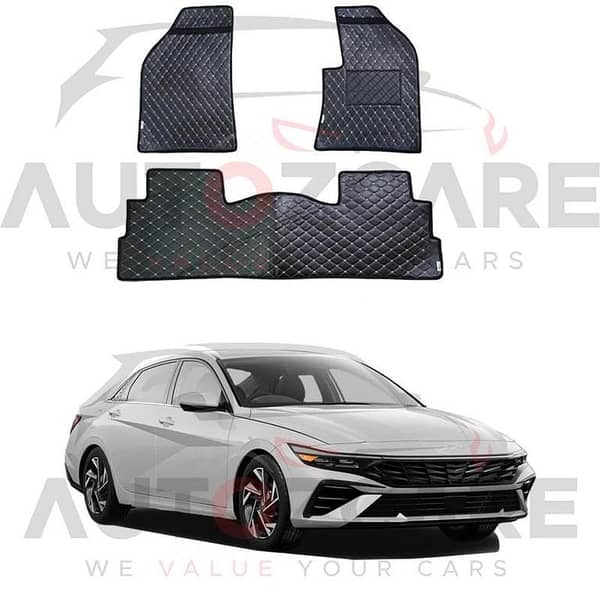Hyundai Elantra EV 7D Floor Mat ( Flat Style ) 3PCS - Model 2024-2025
