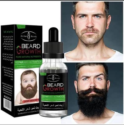 Beard hair growth oil