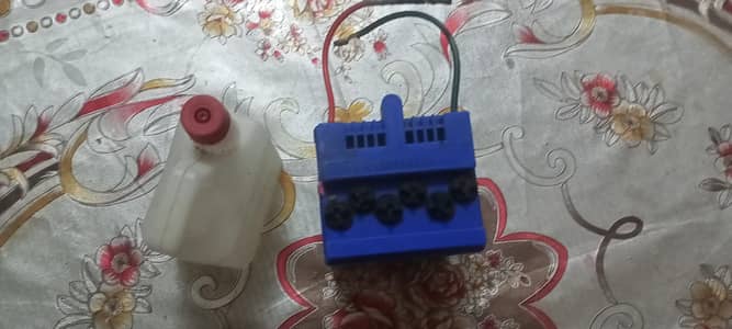 bike battery with water and bottle