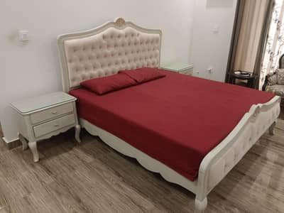 beautiful bed set and sofa set