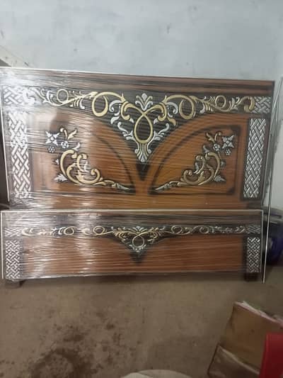 Double bed with 2 tables discounted Offer with mattress