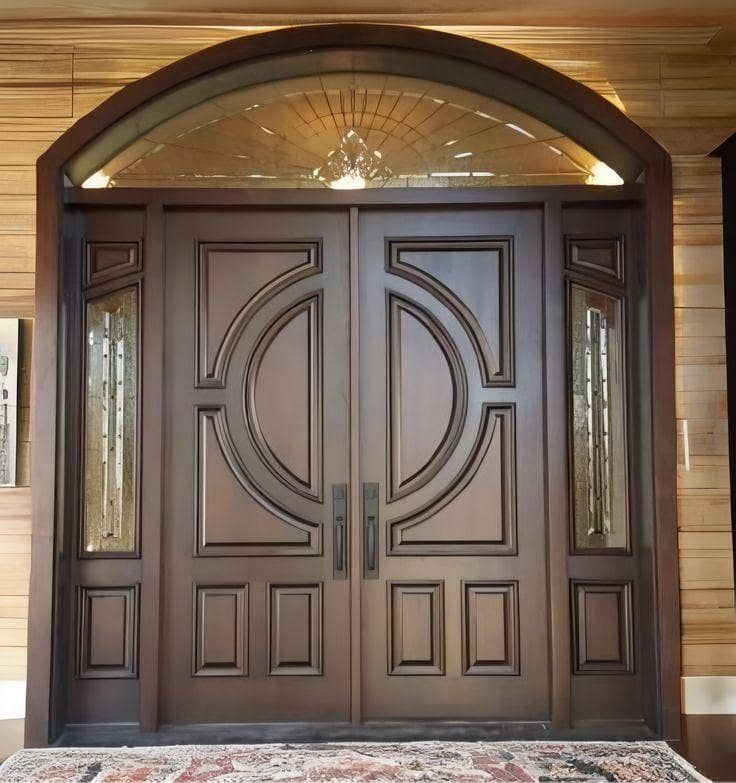 Solid Wood Door-Semi Solid-Engineering-Malaysian Panel /Ash/Fiber Door 1